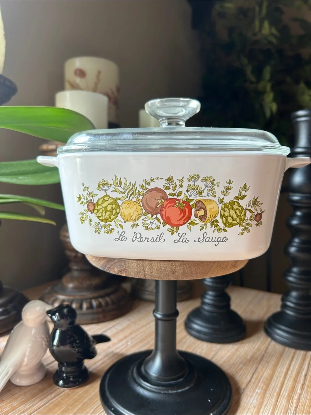Vintage Corningware Spice of Life Le Persil La Sauge Casserole Dish